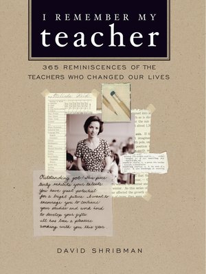 cover image of I Remember My Teacher